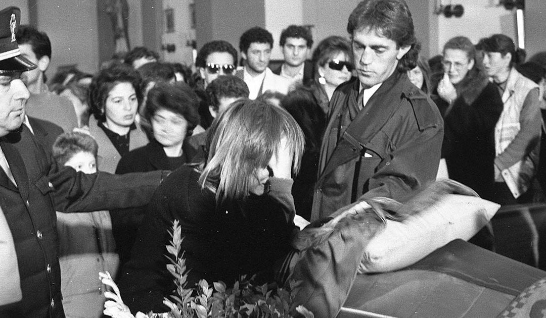 Renzo Castagnini e Isabella Internò all'epoca dei funerali di Denis Bergamini