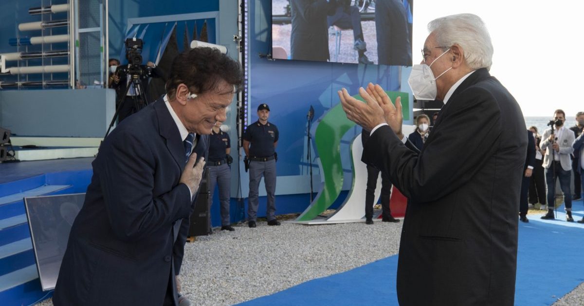 Massimo Ranieri e Sergio Mattarella