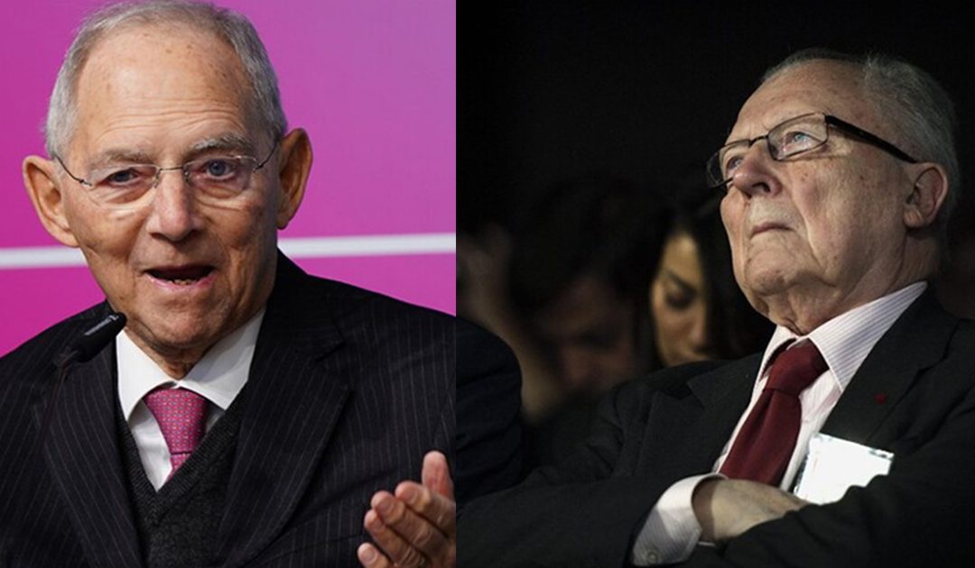 Wolfgang Schäuble e Jacques Delors