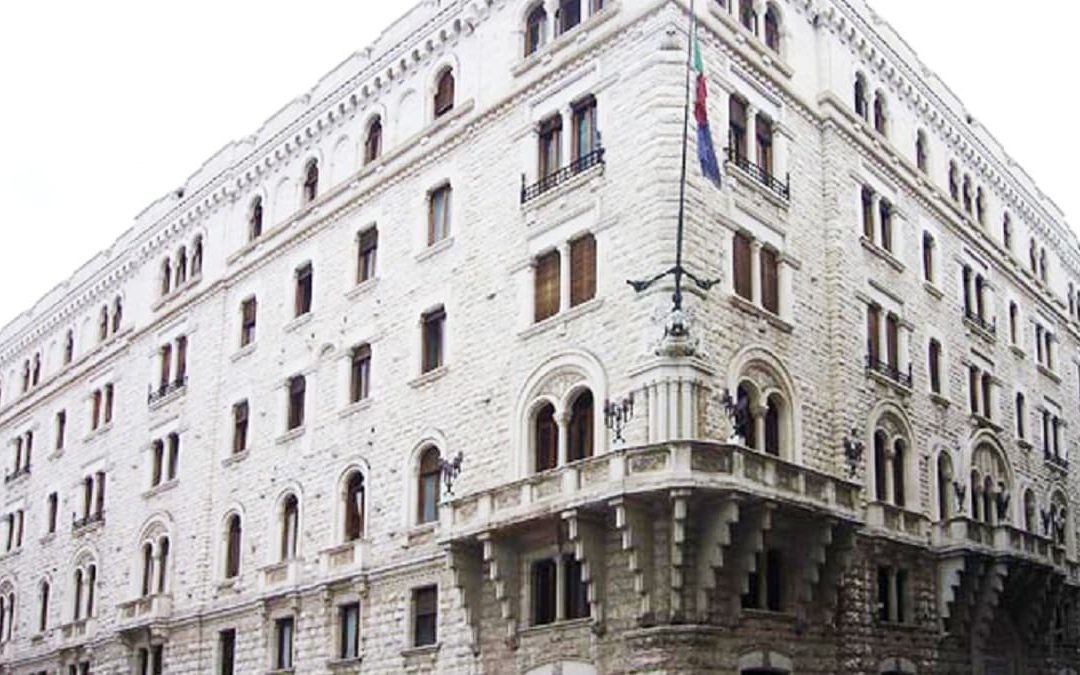 La storica sede dell’Acquedotto pugliese
