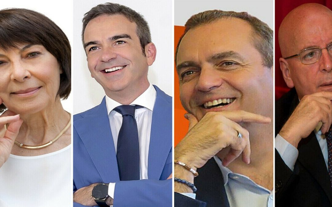 I quattro candidati alla presidenza della Regione