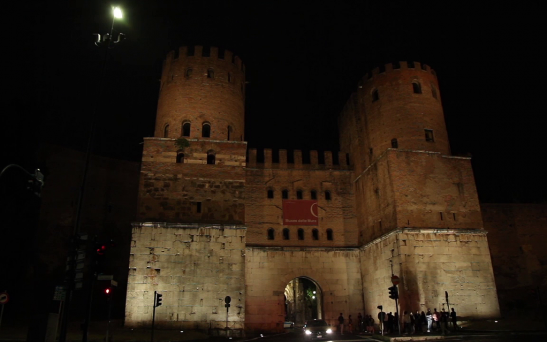 Roma, nuova illuminazione per Porta San Sebastiano