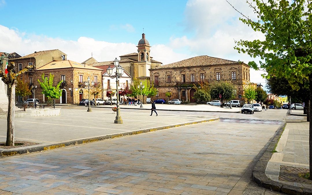 La piazza principale di Filadelfia