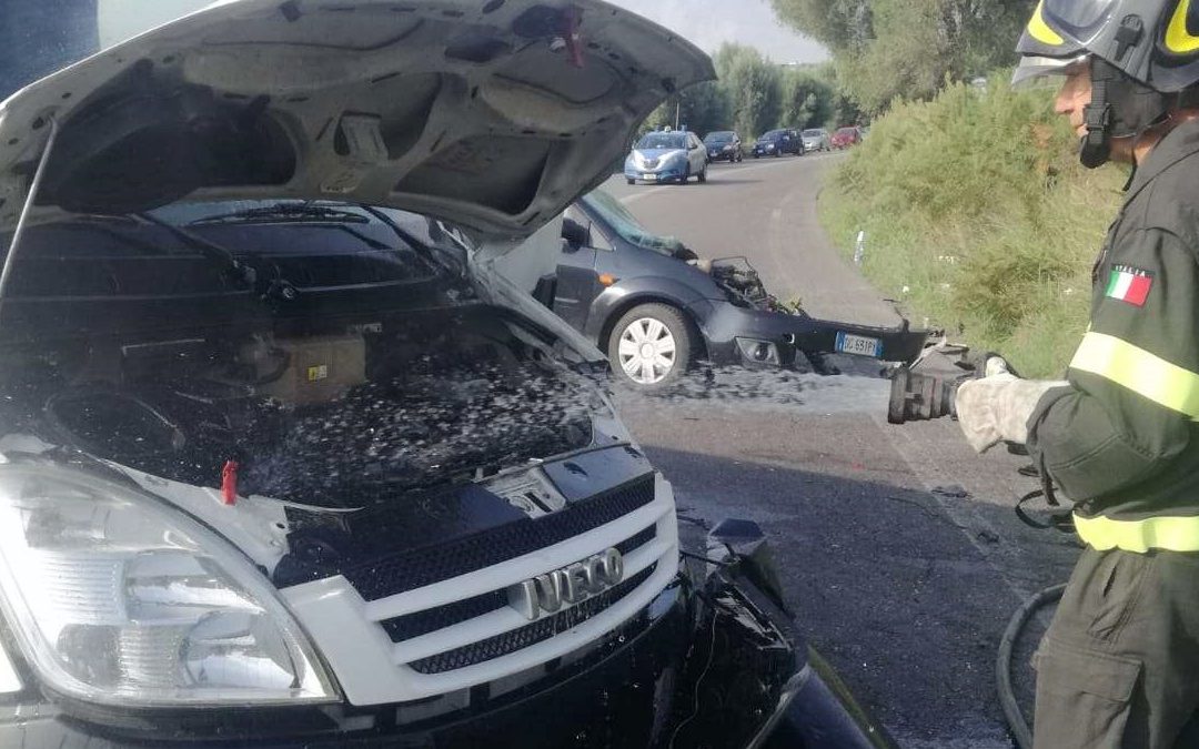 L'intervento dei vigili del fuoco