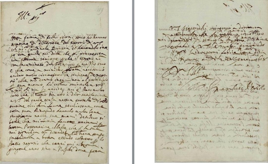 La lettera a Galileo Galilei spedita da Oriolo nel 1618