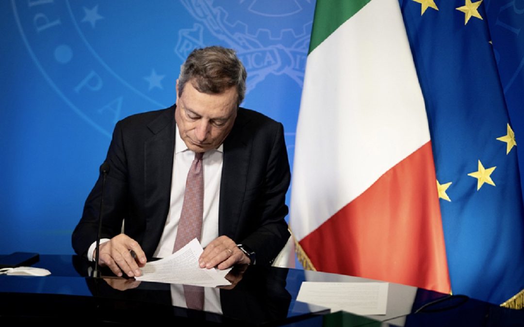 Il presidente del Consiglio Mario Draghi