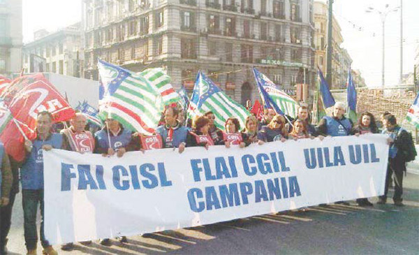 Torna la protesta dei forestali