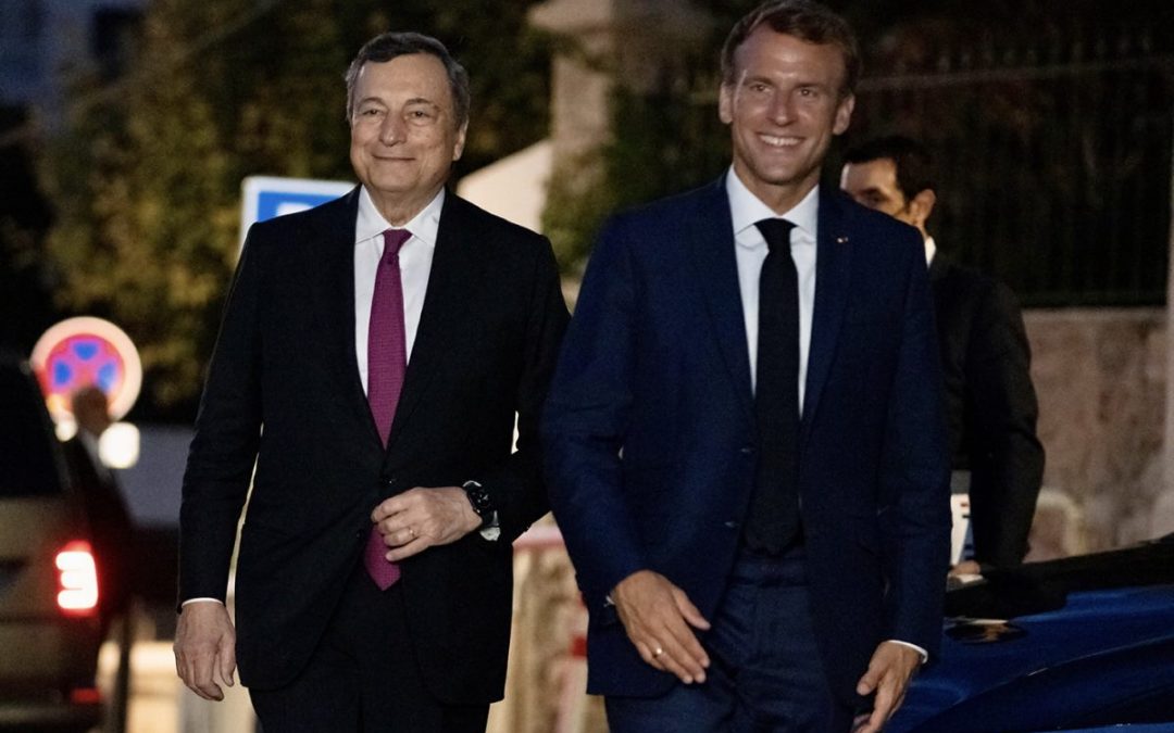 Draghi incontra Macron, confronto sui temi del vertice G20