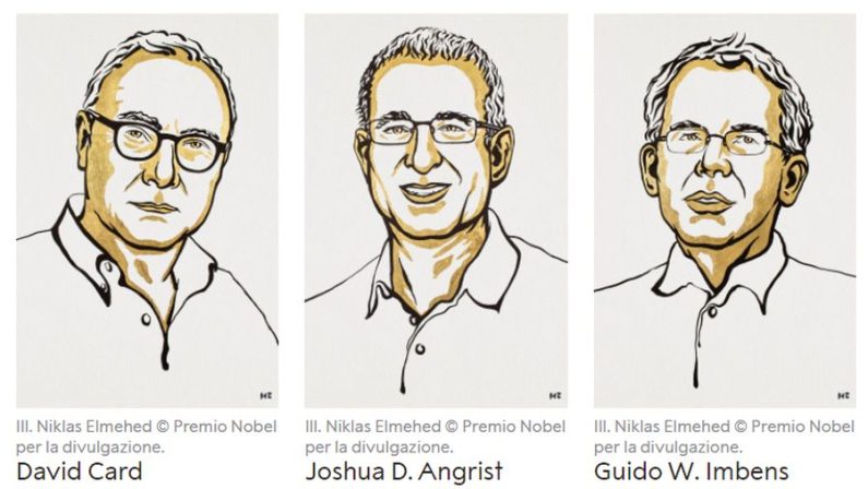 Premio Nobel per l’economia a Card, Angrist e Imbens