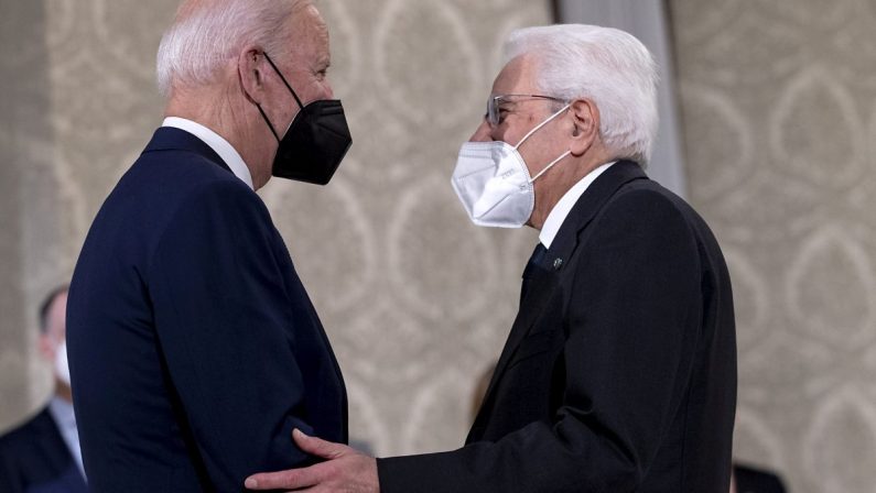 Mattarella incontra Biden, sul tavolo clima, pandemia e Ue