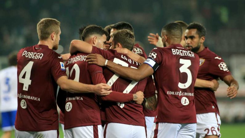 Il Torino torna a vincere, Sampdoria battuta 3-0