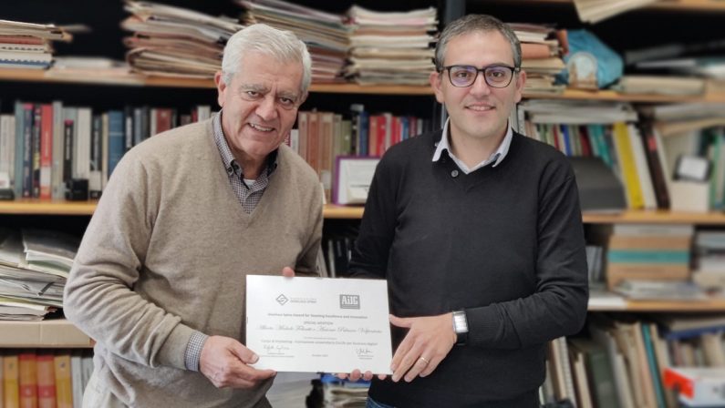 Due docenti Unical premiati dall’Associazione Italiana di Ingegneria Gestionale