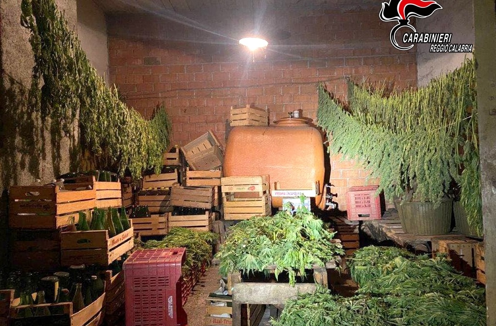 Uno dei magazzini in cui veniva preparata la droga