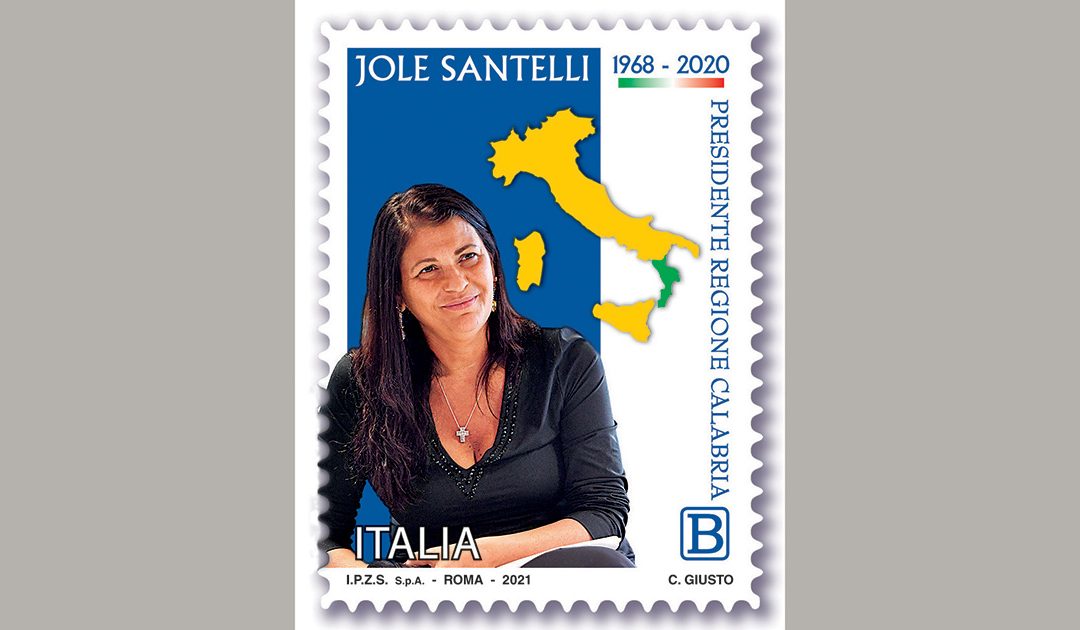 Il francobollo dedicato a Jole Santelli