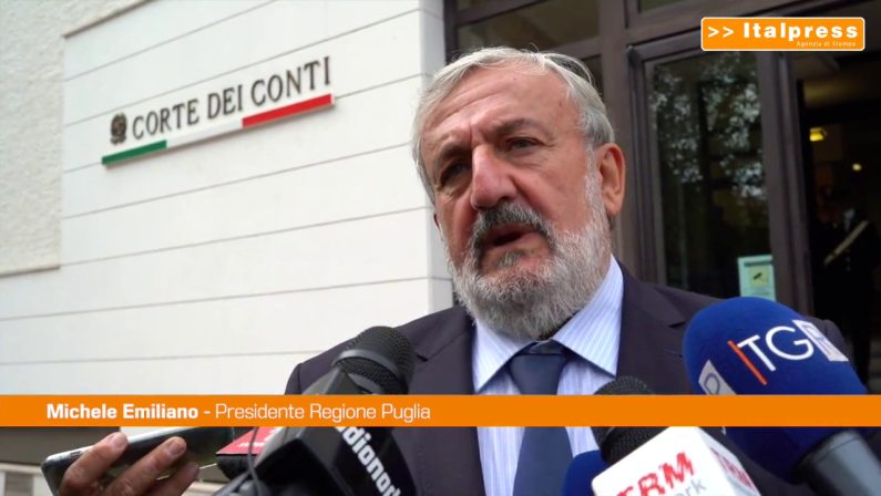 Emiliano: “Giudizio parifica Corte dei Conti promuove la Puglia”