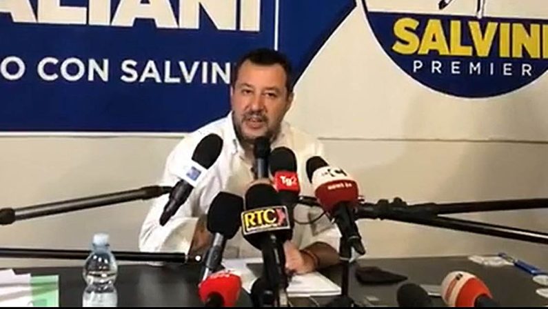 VIDEO - La conferenza stampa di Matteo Salvini a Catanzaro