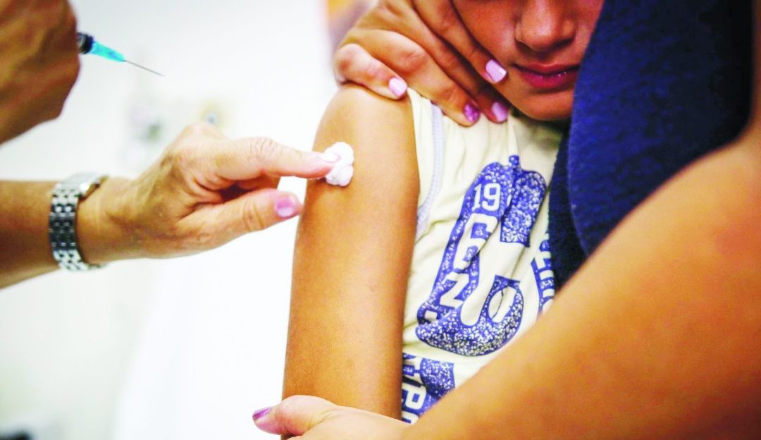 Vaccino somministrato ad un bambino