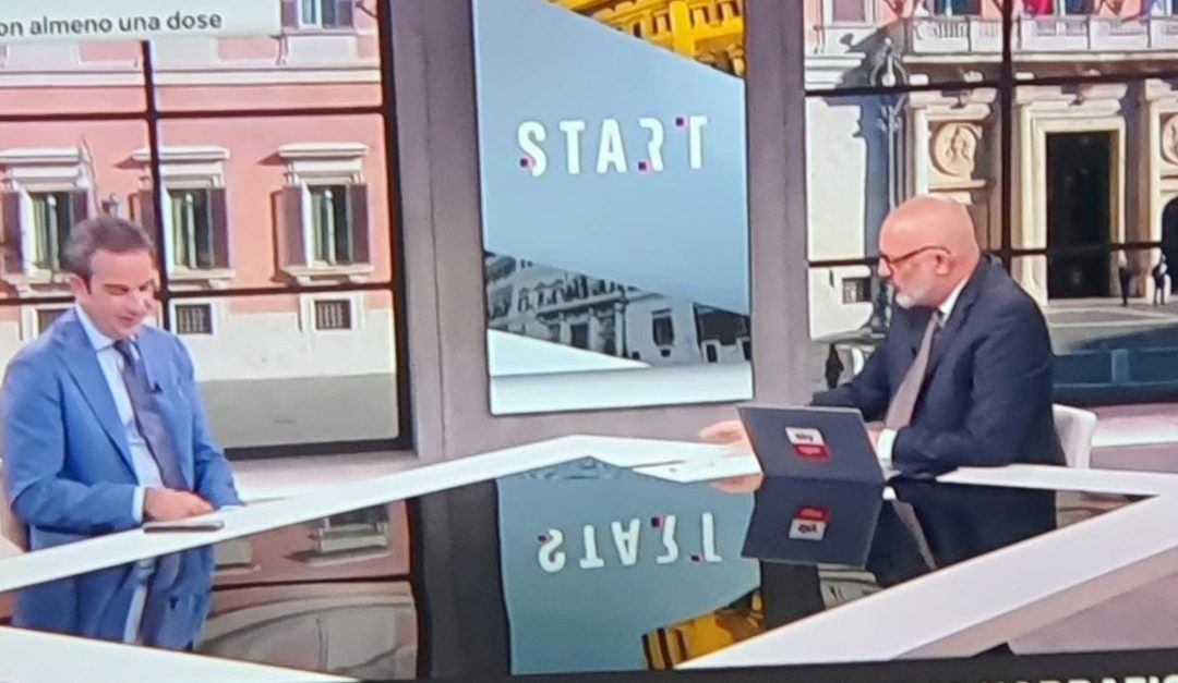 Roberto Occhiuto negli studi di Sky