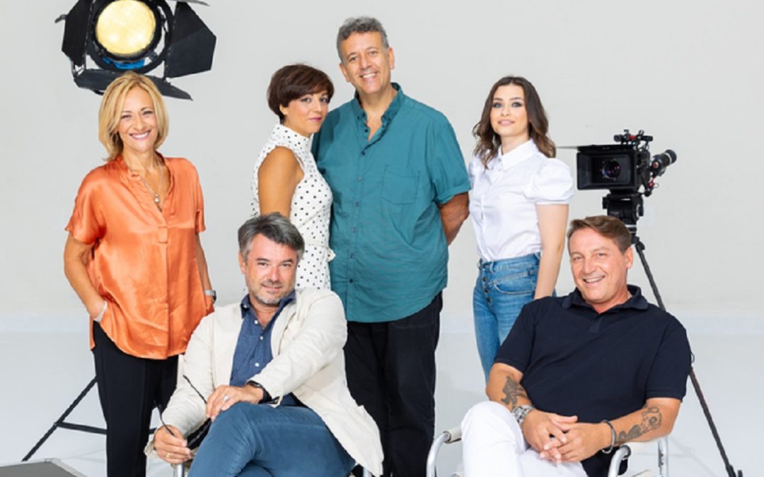 Una parte del cast della fiction "Un posto al sole"