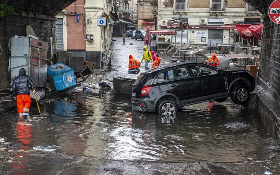 Danni per il maltempo a Catania