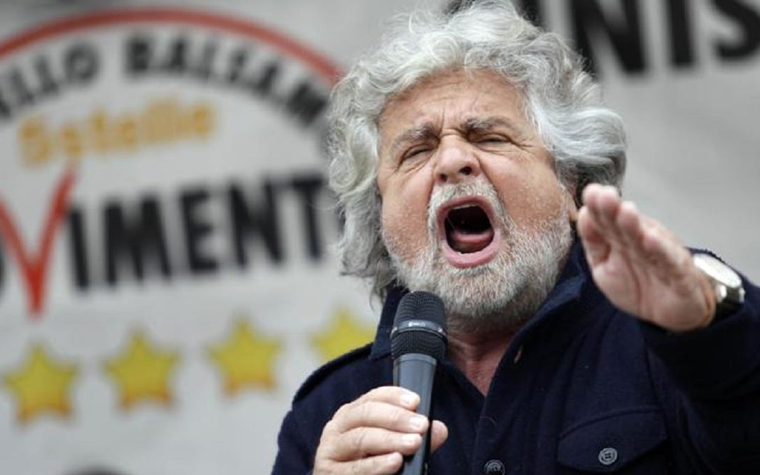 Beppe Grillo, fondatore del Movimento cinque stelle