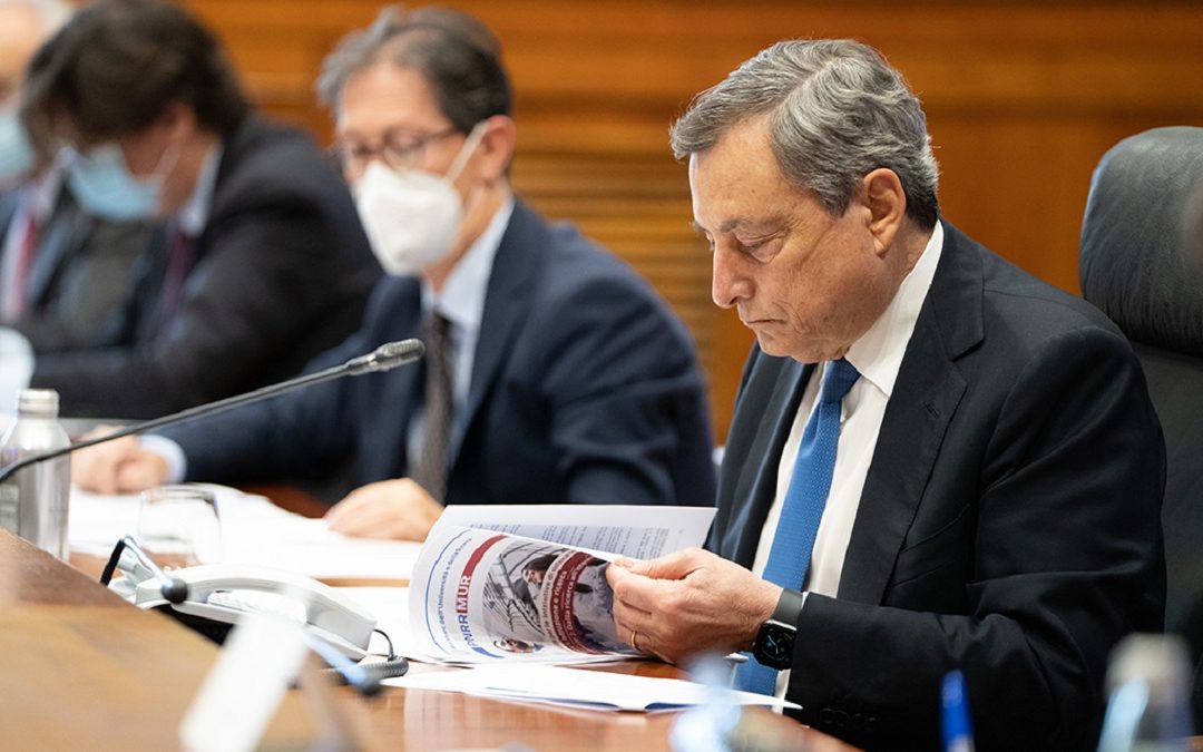 Il Presidente del Consiglio, Mario Draghi