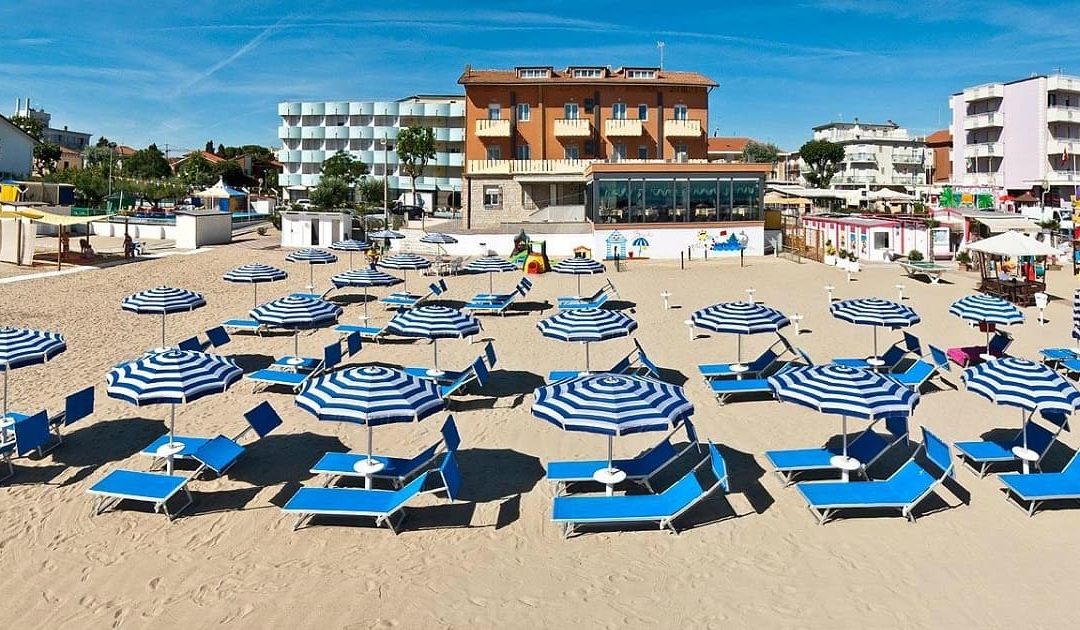 Un hotel sulla spiaggia di Rimini