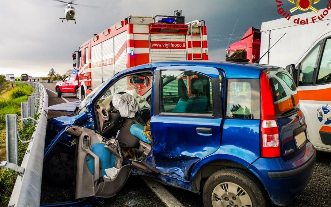 La Fiat Panda e i soccorsi