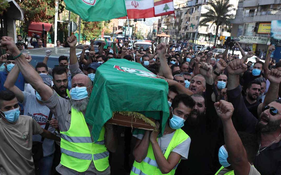 I funerali di una delle vittime di Beirut nei giorni scorsi