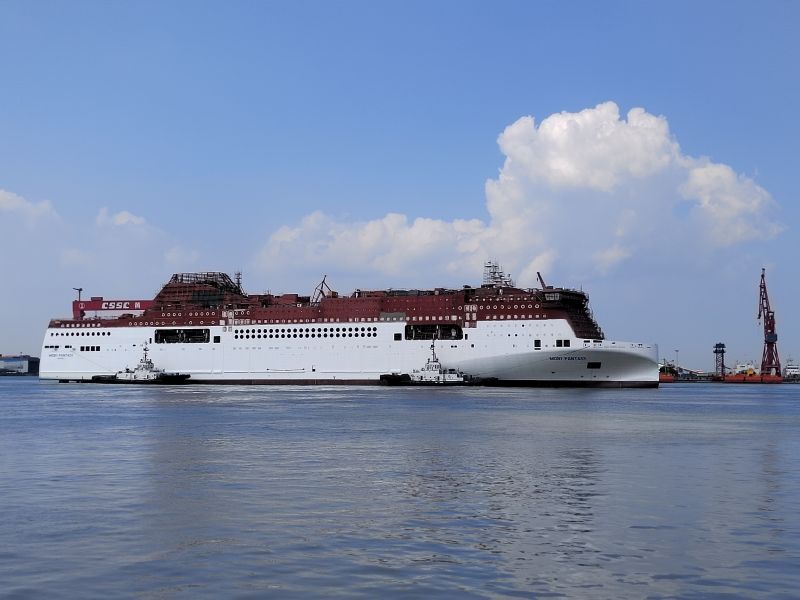 Varata la Moby Fantasy, il traghetto più grande e green del mondo