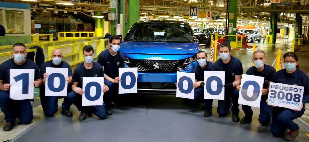 Il milionesimo Peugeot 3008 esce dallo stabilimento di Sochaux
