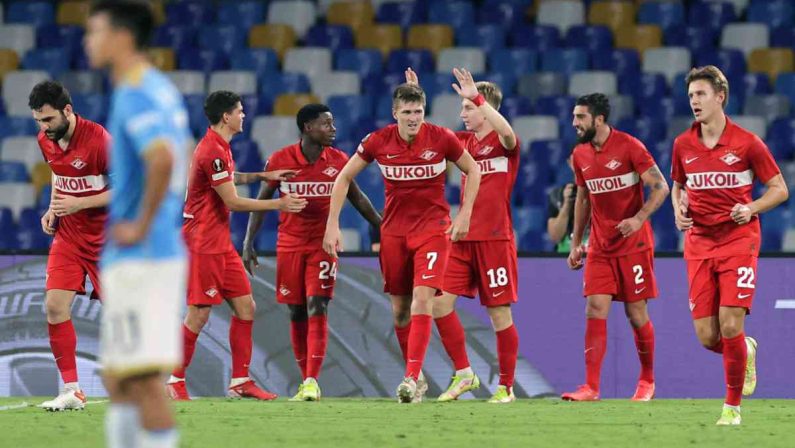 Il Napoli ko anche in Europa League, vince lo Spartak 2-1