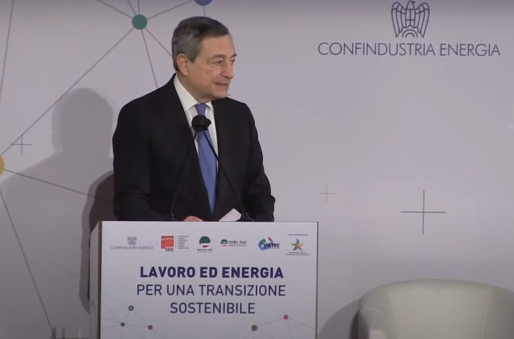 Draghi “L’Europa non può affrontare da sola la transizione verde”