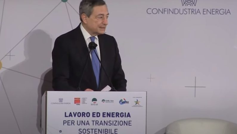 Draghi “L’Europa non può affrontare da sola la transizione verde”