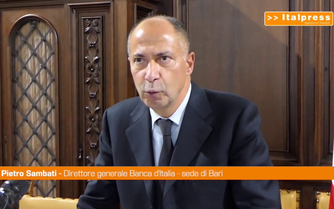 Bankitalia, Sambati “L’economia della Puglia cresce nel 2021”