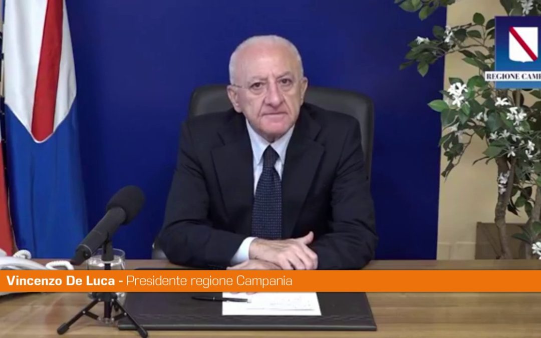 Vaccino, De Luca “Possiamo fare la terza dose a tutti”