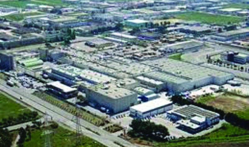 Una fetta della zona industriale di Bari vista dall’alto
