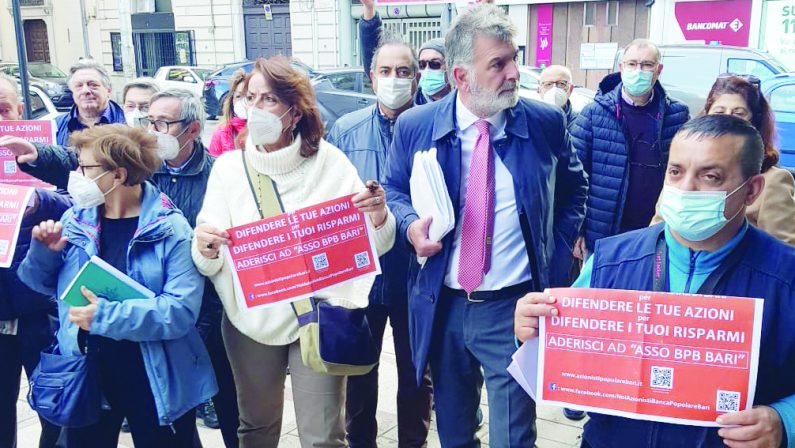 «Popolare di Bari, il Senato eviti la beffa», l'ultimo appello dei piccoli risparmiatori