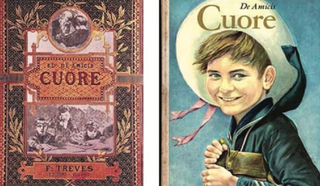 La copertina di "Cuore" di De Amicis (foto da www.bitculturali.it)
