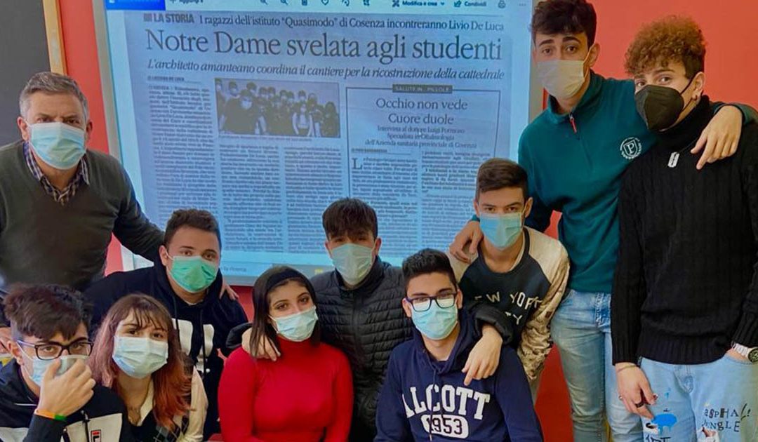 Gli studenti incontrano Livio De Luca, calabrese a capo del team di ricostruzione di Notre Dame