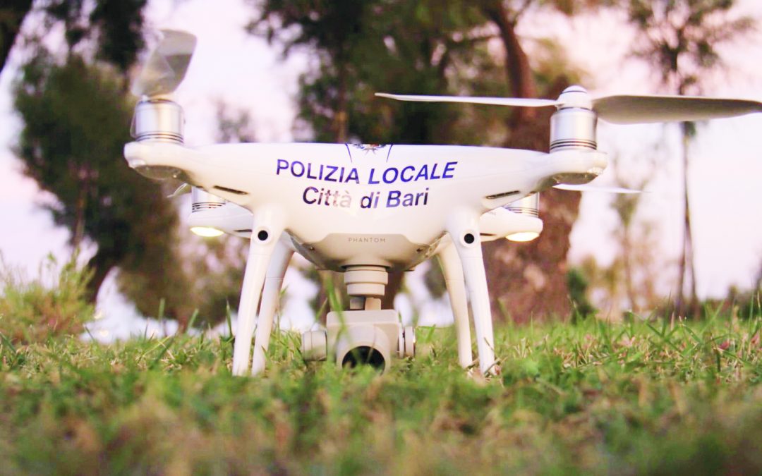 Il drone della polizia locale
