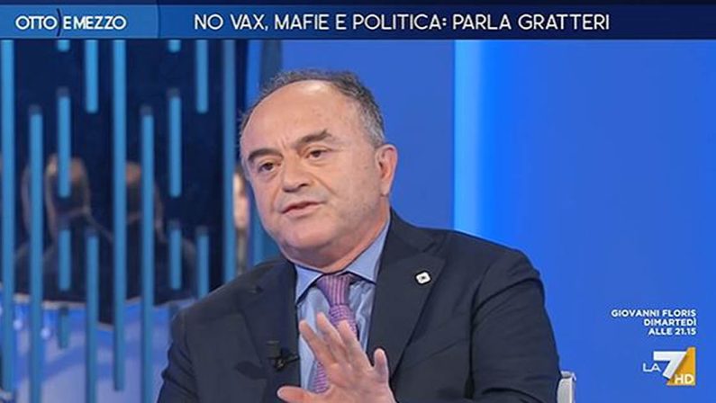 VIDEO - Nicola Gratteri a tutto campo a 8emezzo dai no vax alle 'ndrine 