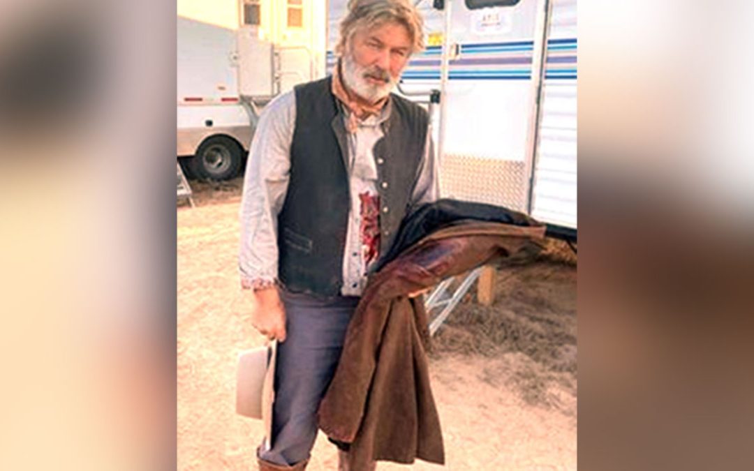 Alec Baldwin sul set del film "Rust"