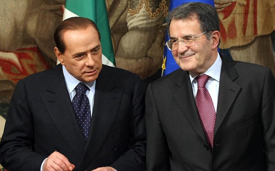 Silvio Berlusconi e Romano Prodi