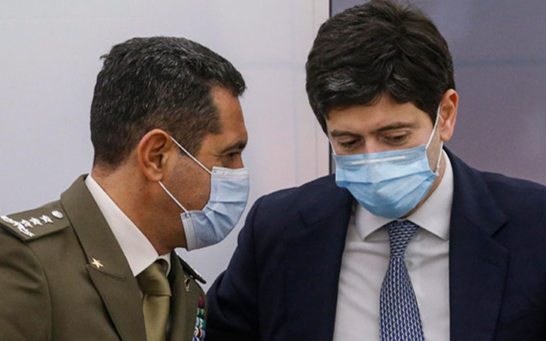 Francesco Paolo Figliuolo e Roberto Speranza