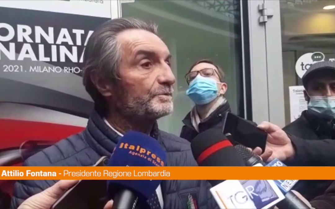 Vaccino, Fontana “Bisogna spingere le persone a fare la terza dose”