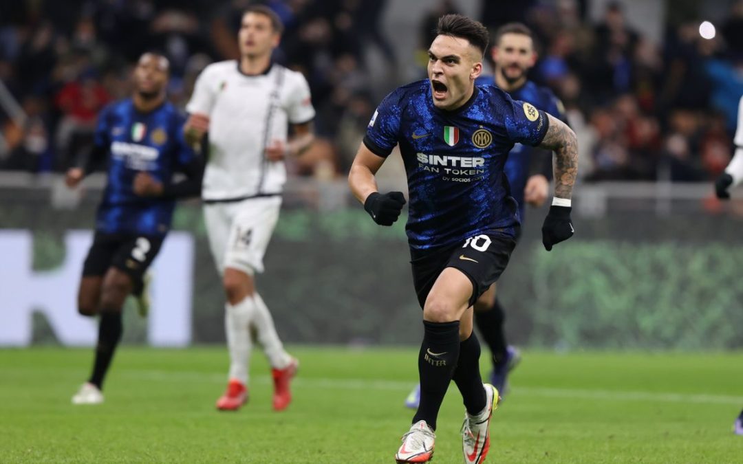 Gagliardini e Lautaro su rigore, Inter-Spezia 2-0