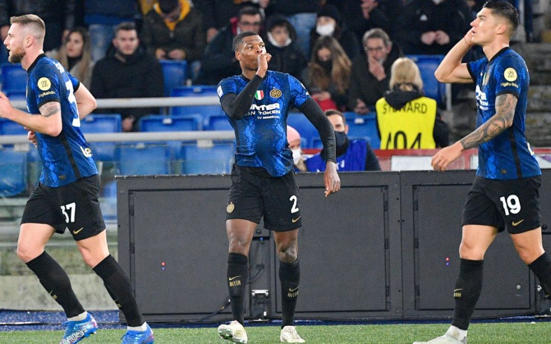 Tris dell’Inter all’Olimpico, la Roma cede davanti a Totti