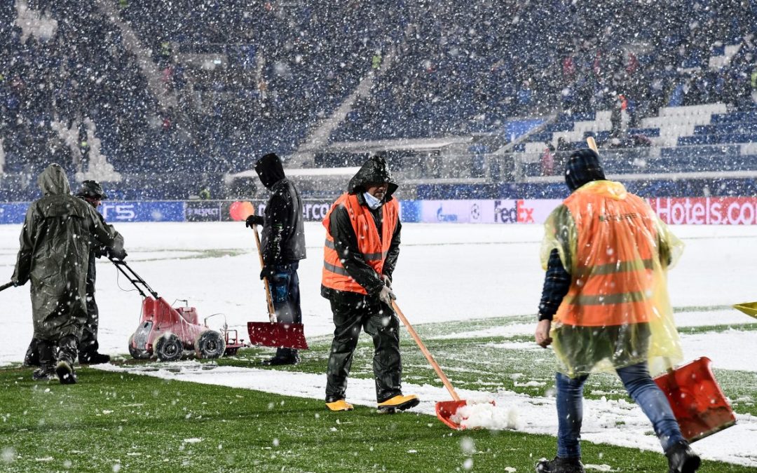 Neve a Bergamo, rinviata a domani Atalanta-Villarreal
