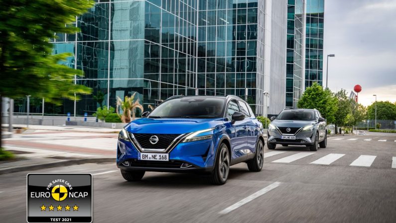 Cinque stelle Euro Ncap 2021 per il nuovo Nissan Qashqai